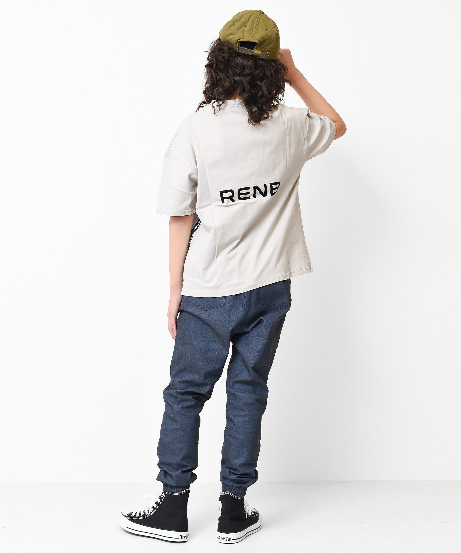 ラット エフェクト RAT EFFECT サイドテープ付きバックプリントビックTシャツ （ライトグレー） ライトグレー