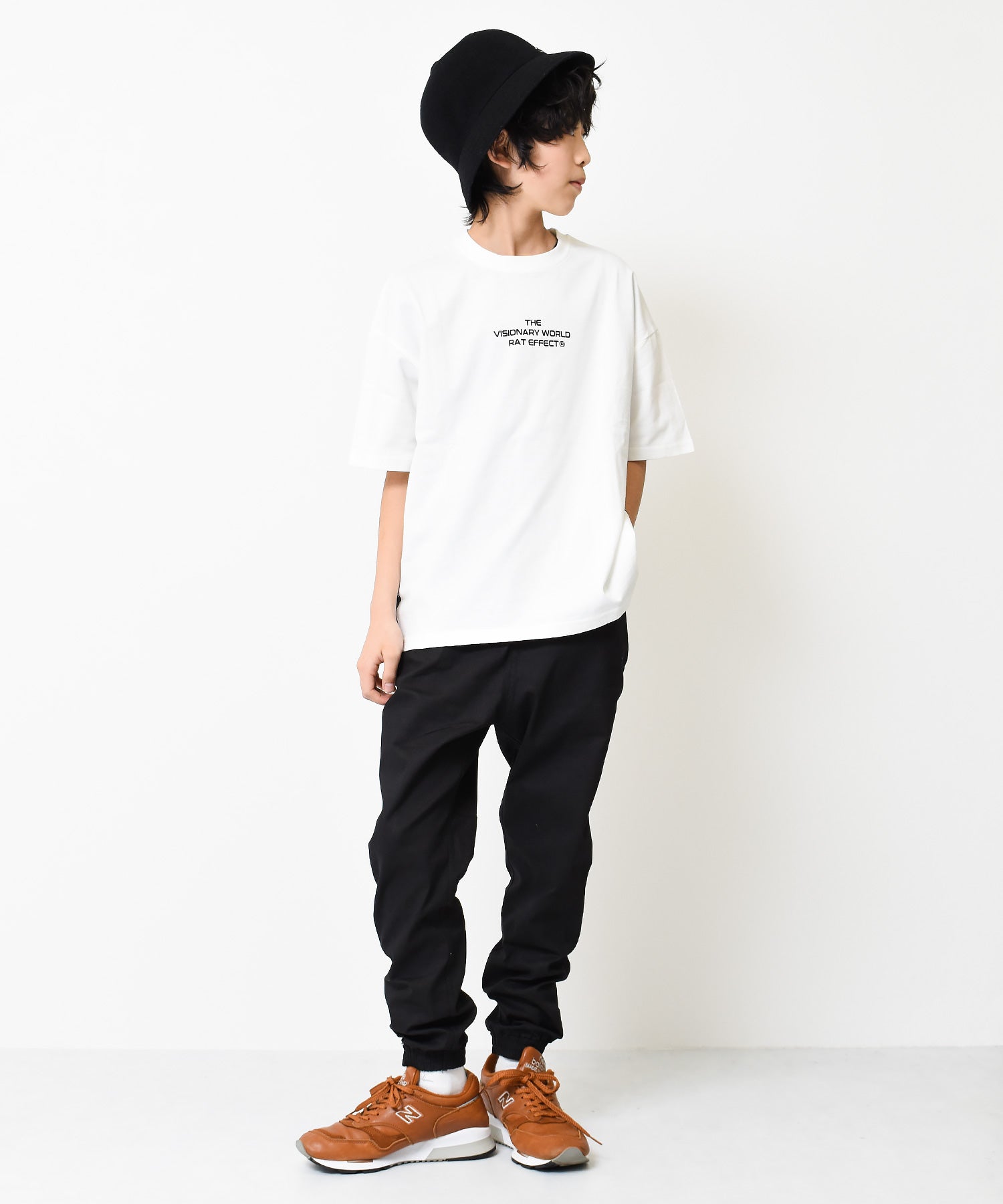 ラット エフェクト RAT EFFECT サイドテープ付きバックプリントビックTシャツ （ライトグレー） ライトグレー