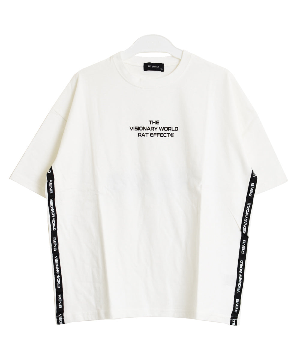 ラット エフェクト RAT EFFECT サイドテープ付きバックプリントビックTシャツ （ライトグレー） ライトグレー