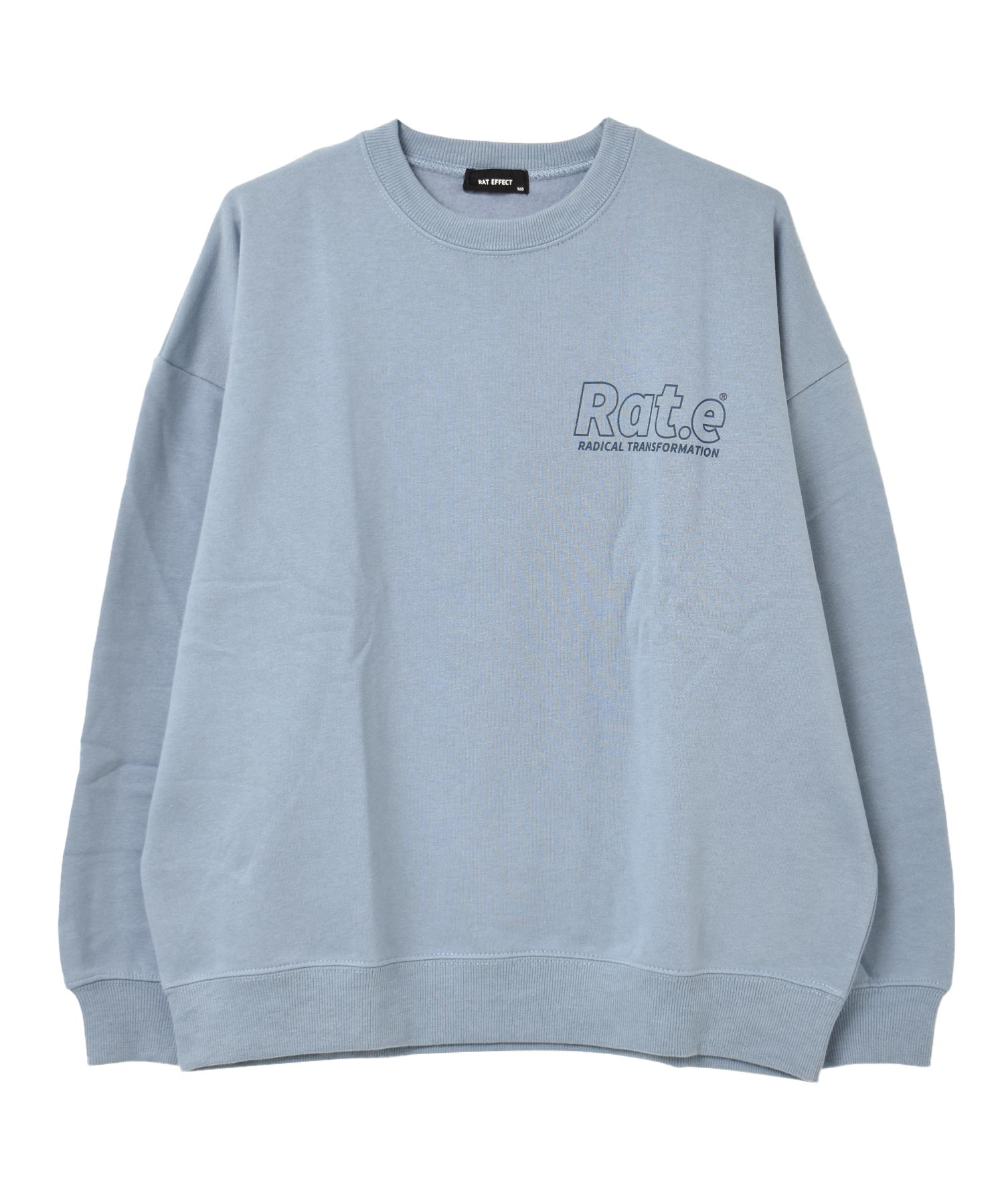 ラット エフェクト RAT EFFECT 裏起毛バックロゴプリントトレーナー