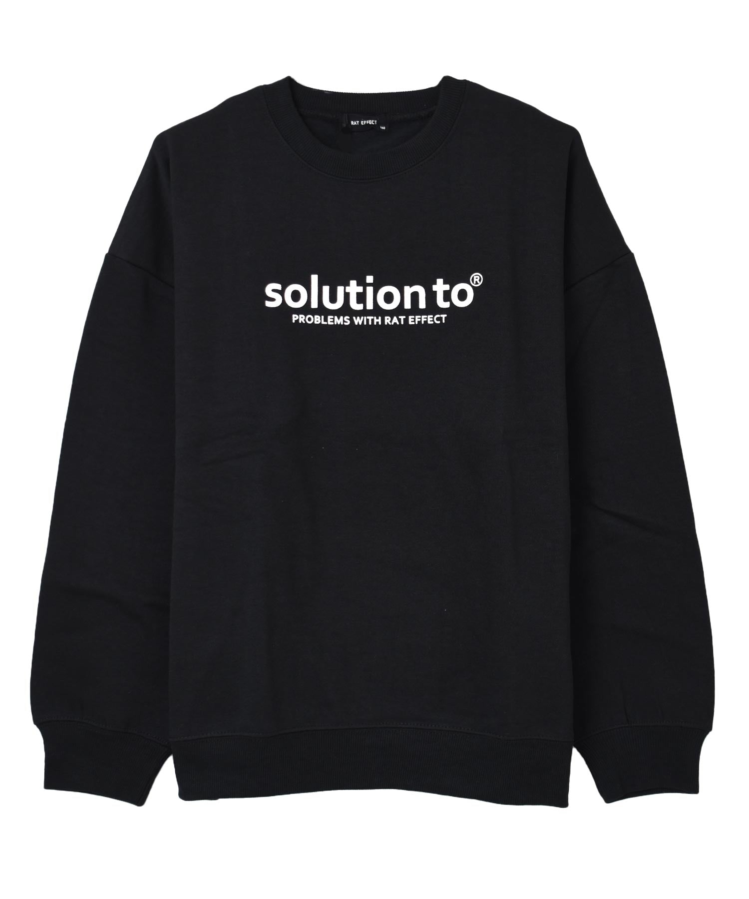 ラット エフェクト RAT EFFECT solutionロゴプリント裏起毛トレーナー （チャコール） チャコール