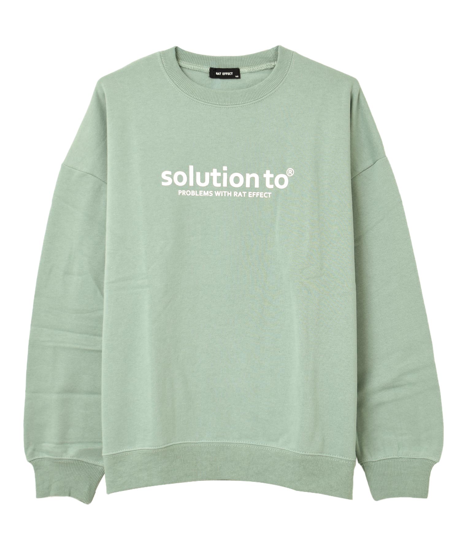 ラット エフェクト RAT EFFECT solutionロゴプリント裏起毛トレーナー （チャコール） チャコール