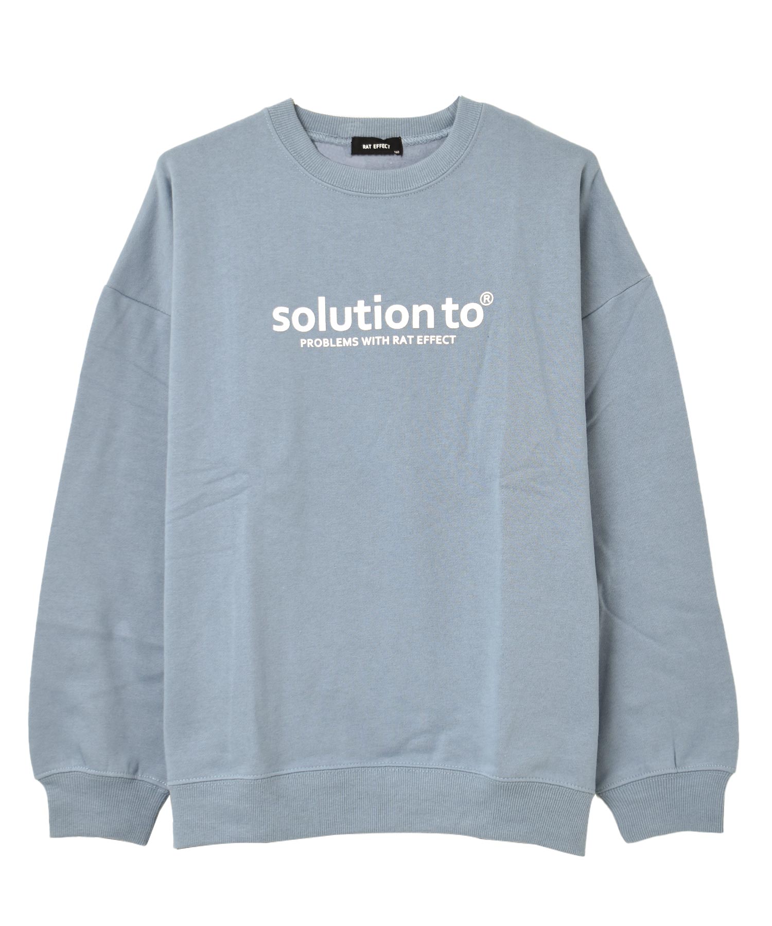 ラット エフェクト RAT EFFECT solutionロゴプリント裏起毛トレーナー （チャコール） チャコール