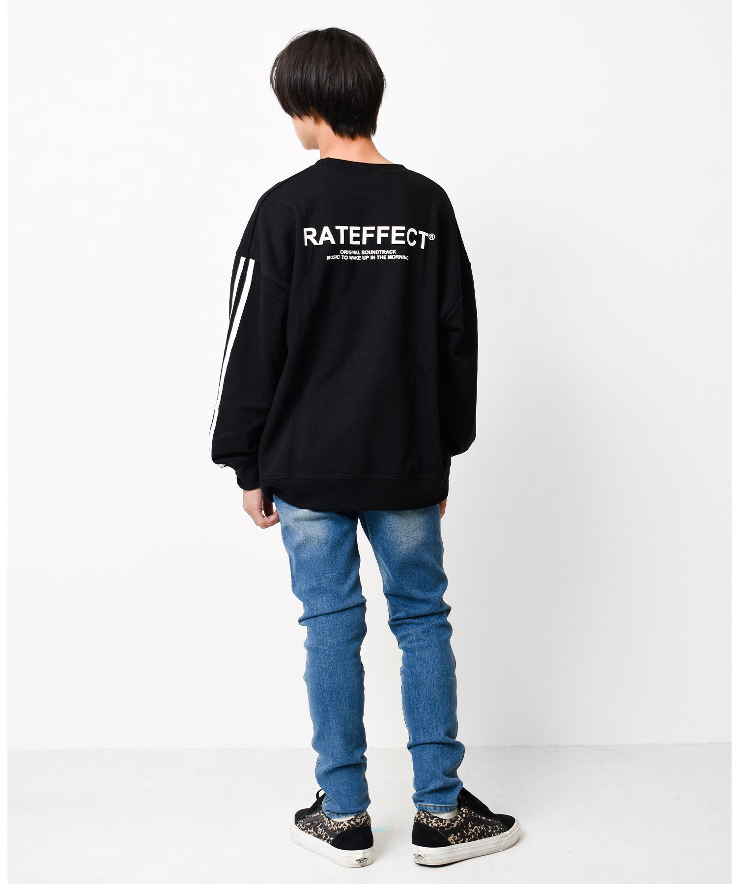 ラット エフェクト RAT EFFECT 裏起毛袖ライントレーナー