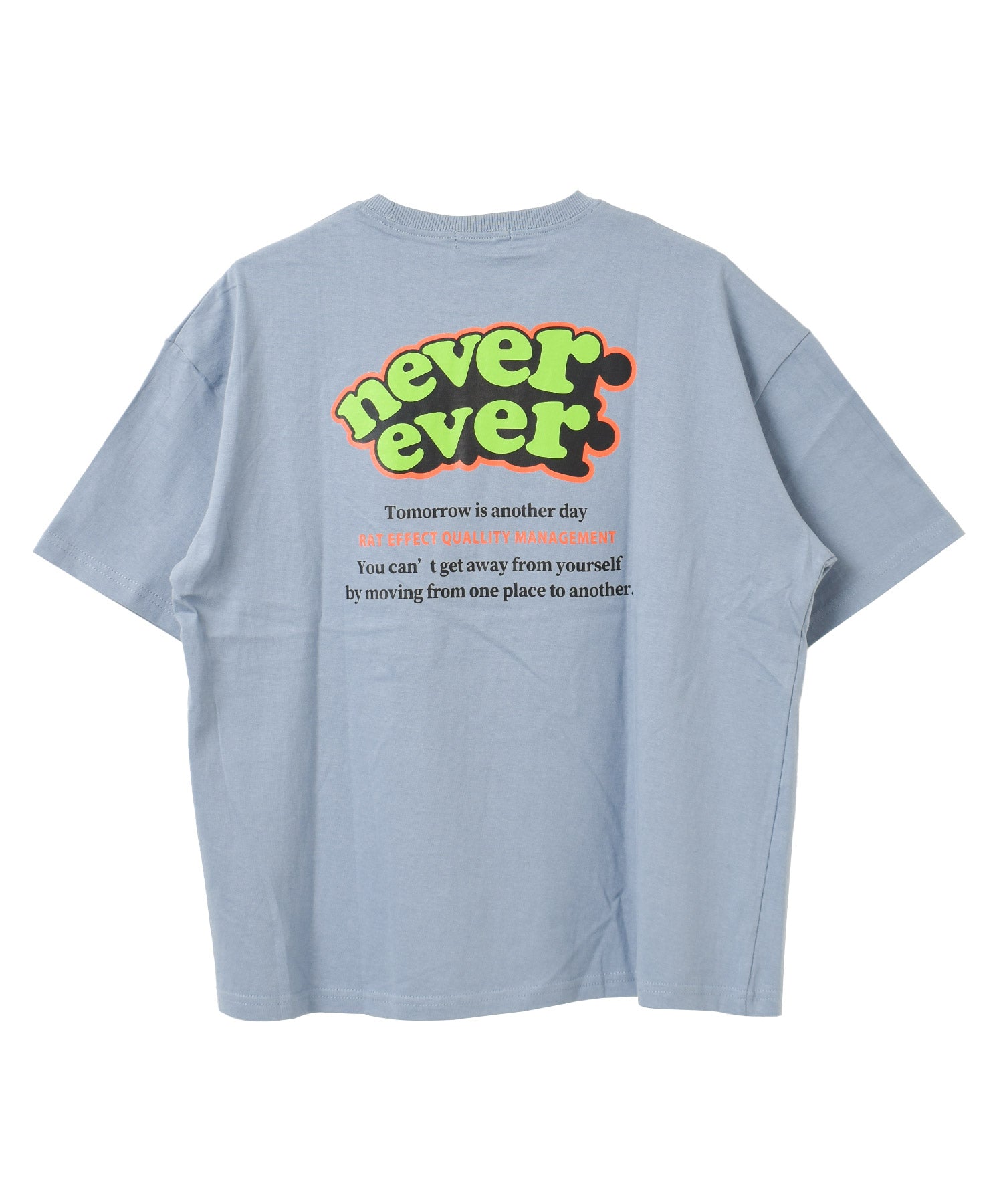 ラット エフェクト RAT EFFECT nevereverバックロゴプリントTシャツ