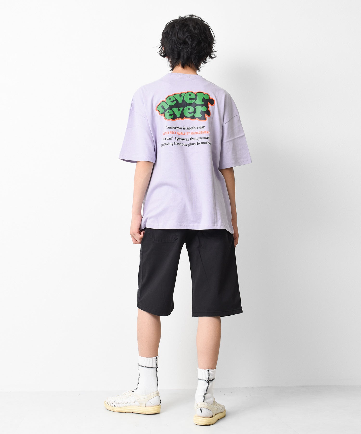 ラット エフェクト RAT EFFECT nevereverバックロゴプリントTシャツ