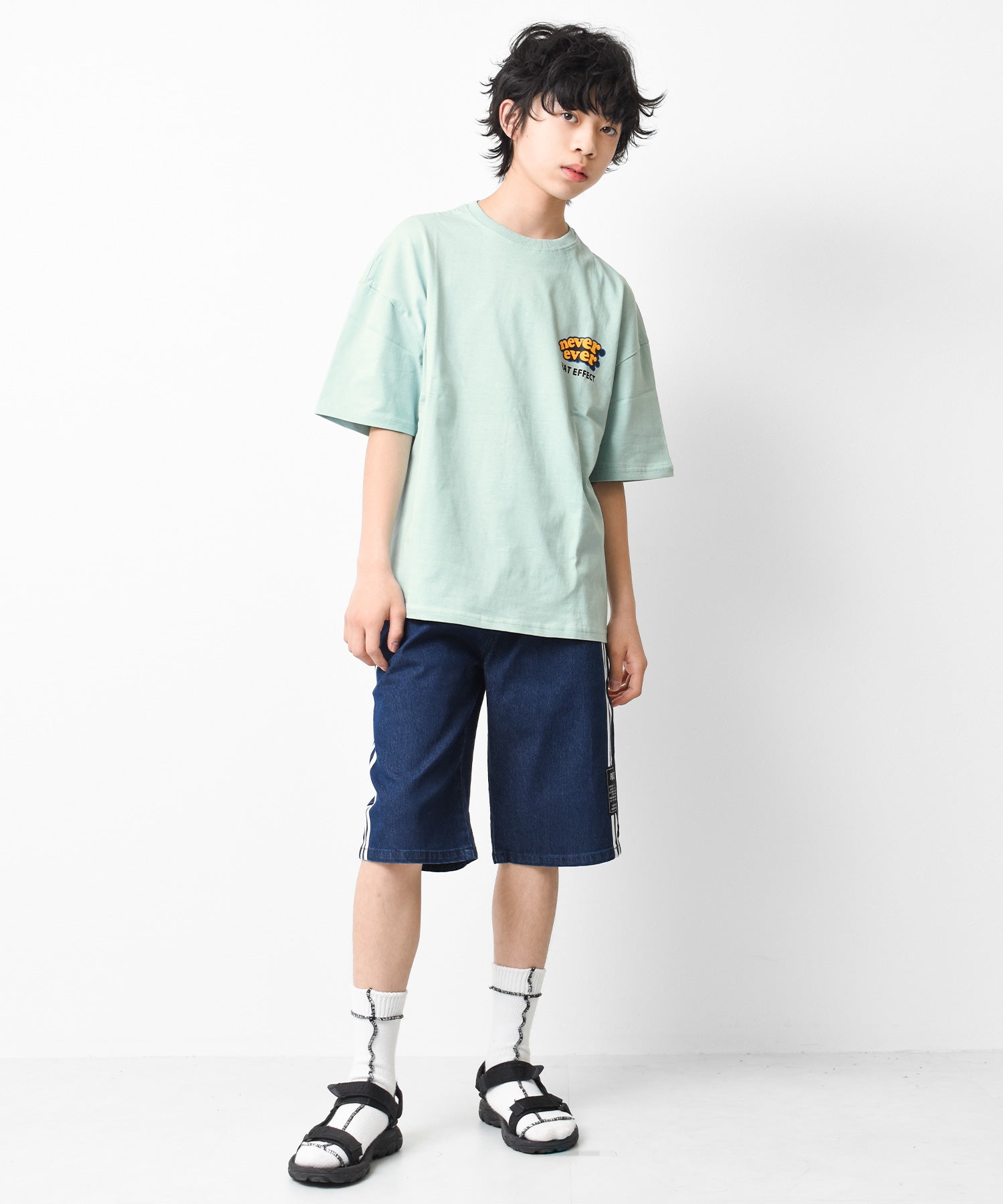 ラット エフェクト RAT EFFECT nevereverバックロゴプリントTシャツ