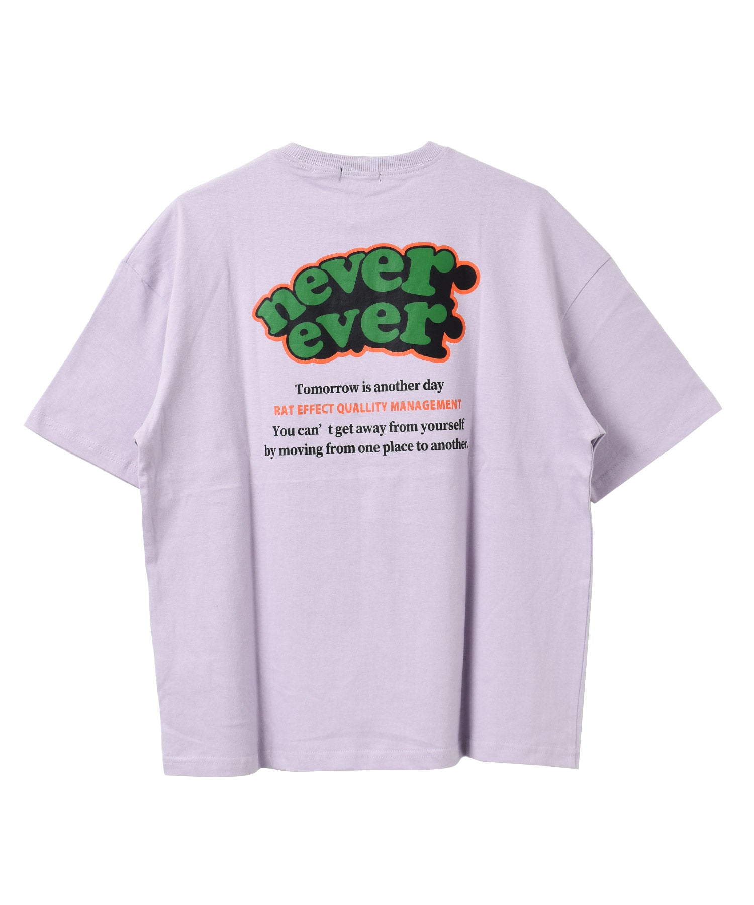 ラット エフェクト RAT EFFECT nevereverバックロゴプリントTシャツ