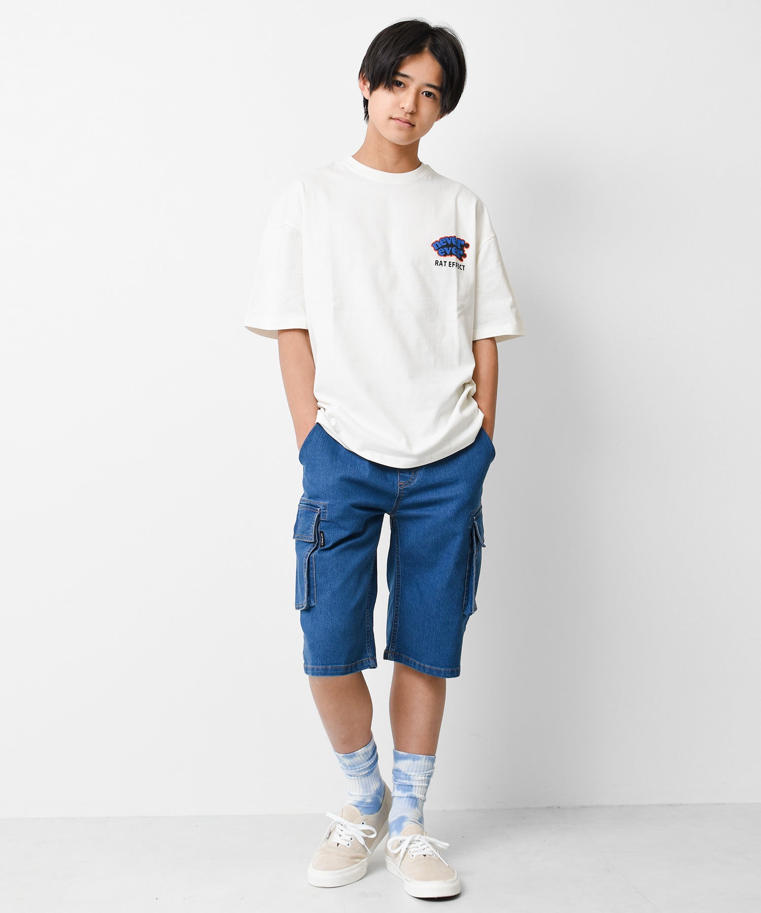 ラット エフェクト RAT EFFECT nevereverバックロゴプリントTシャツ