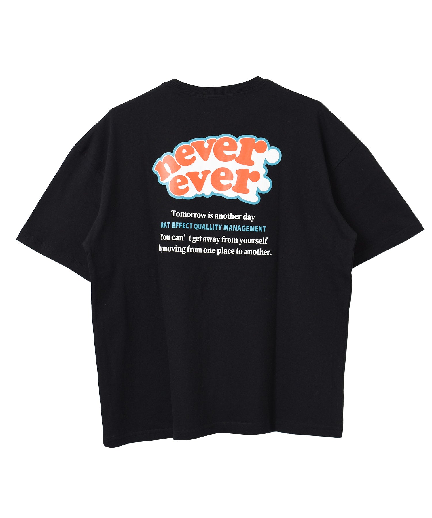 ラット エフェクト RAT EFFECT nevereverバックロゴプリントTシャツ