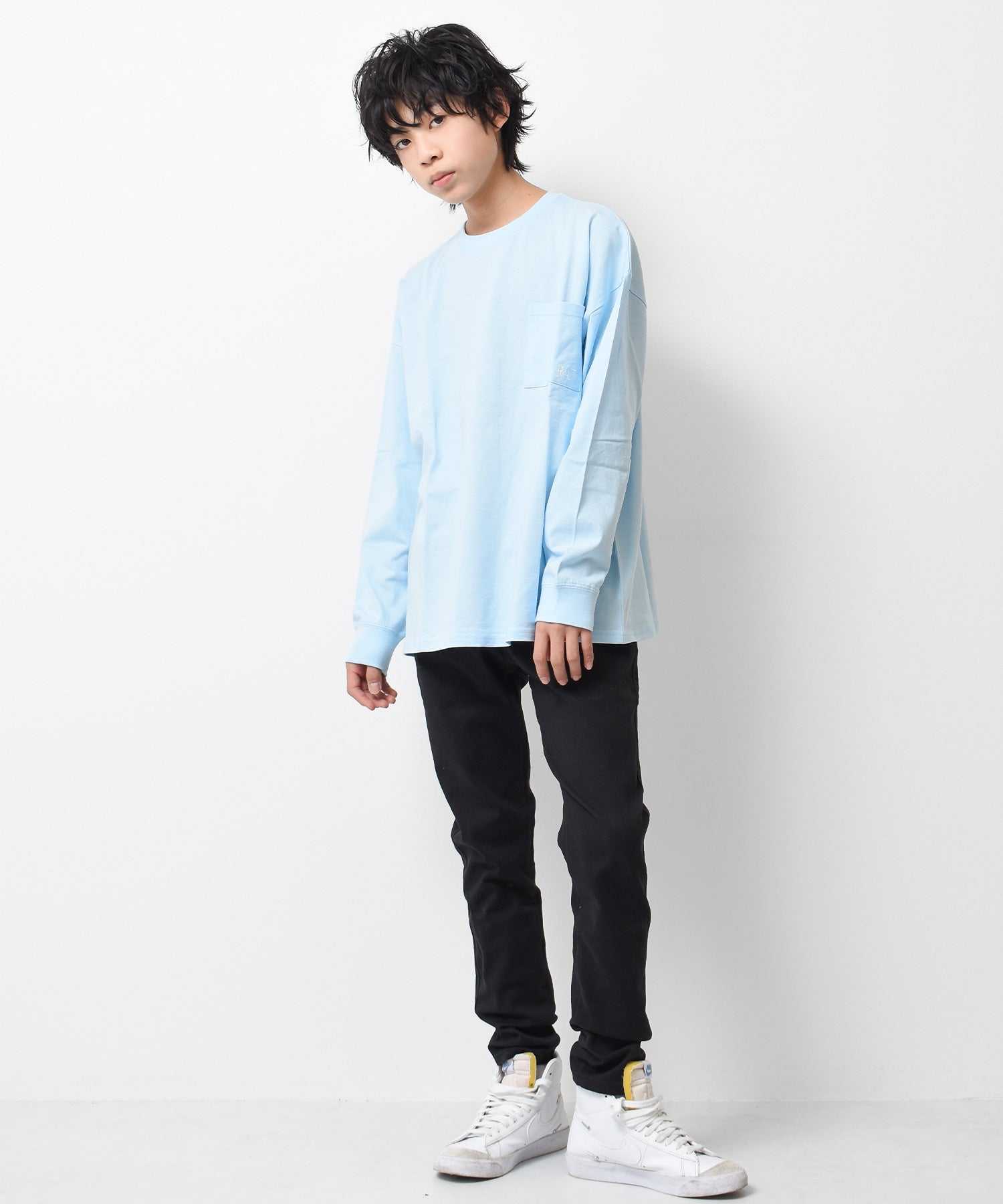 ラット エフェクト RAT EFFECT ポケット付バックプリント袖リブロングTシャツ （オフホワイト） オフホワイト