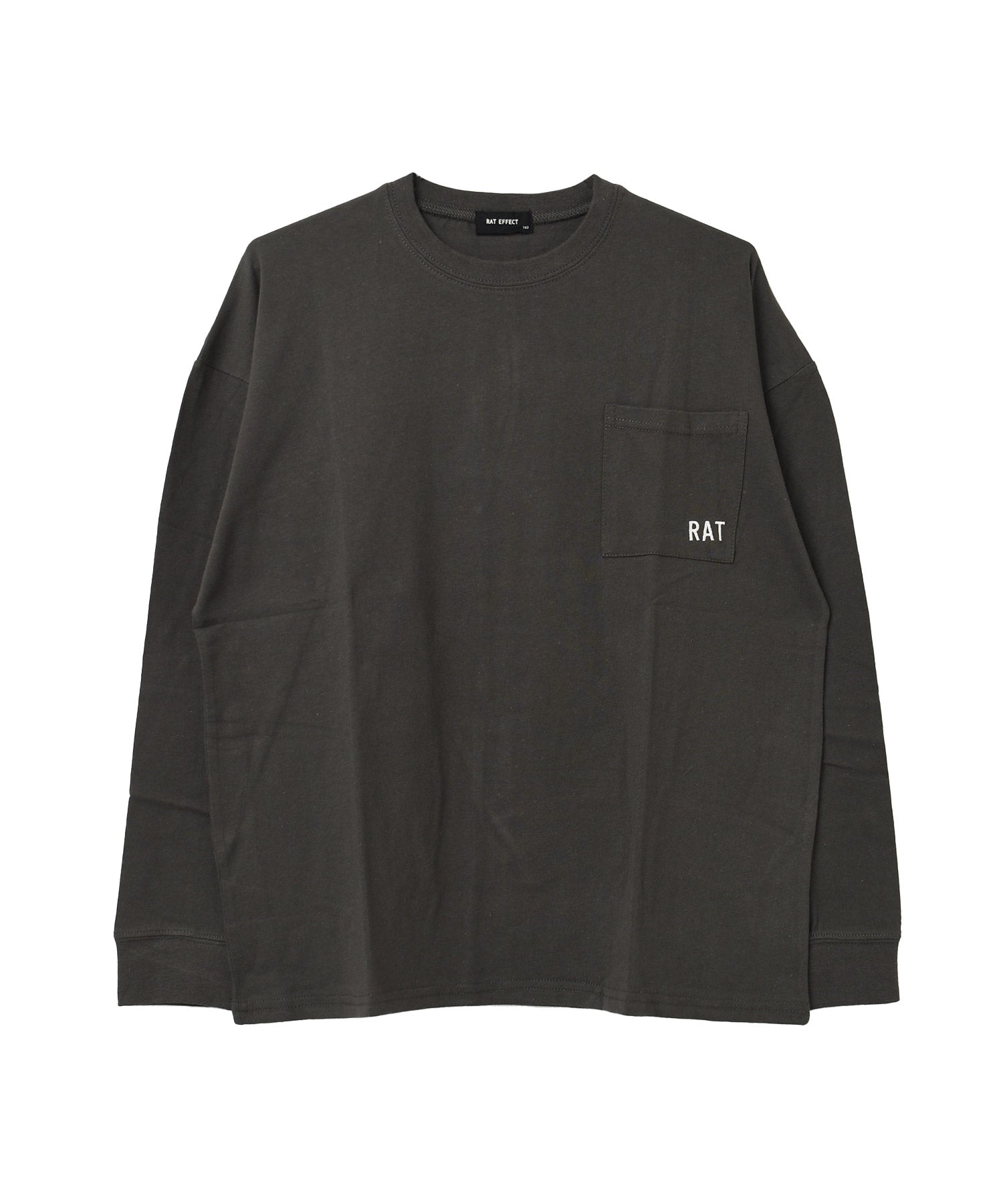 ラット エフェクト RAT EFFECT ポケット付バックプリント袖リブロングTシャツ （オフホワイト） オフホワイト