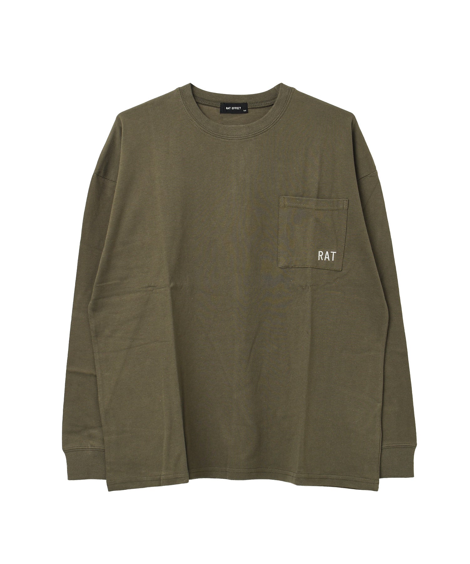 ラット エフェクト RAT EFFECT ポケット付バックプリント袖リブロングTシャツ （オフホワイト） オフホワイト
