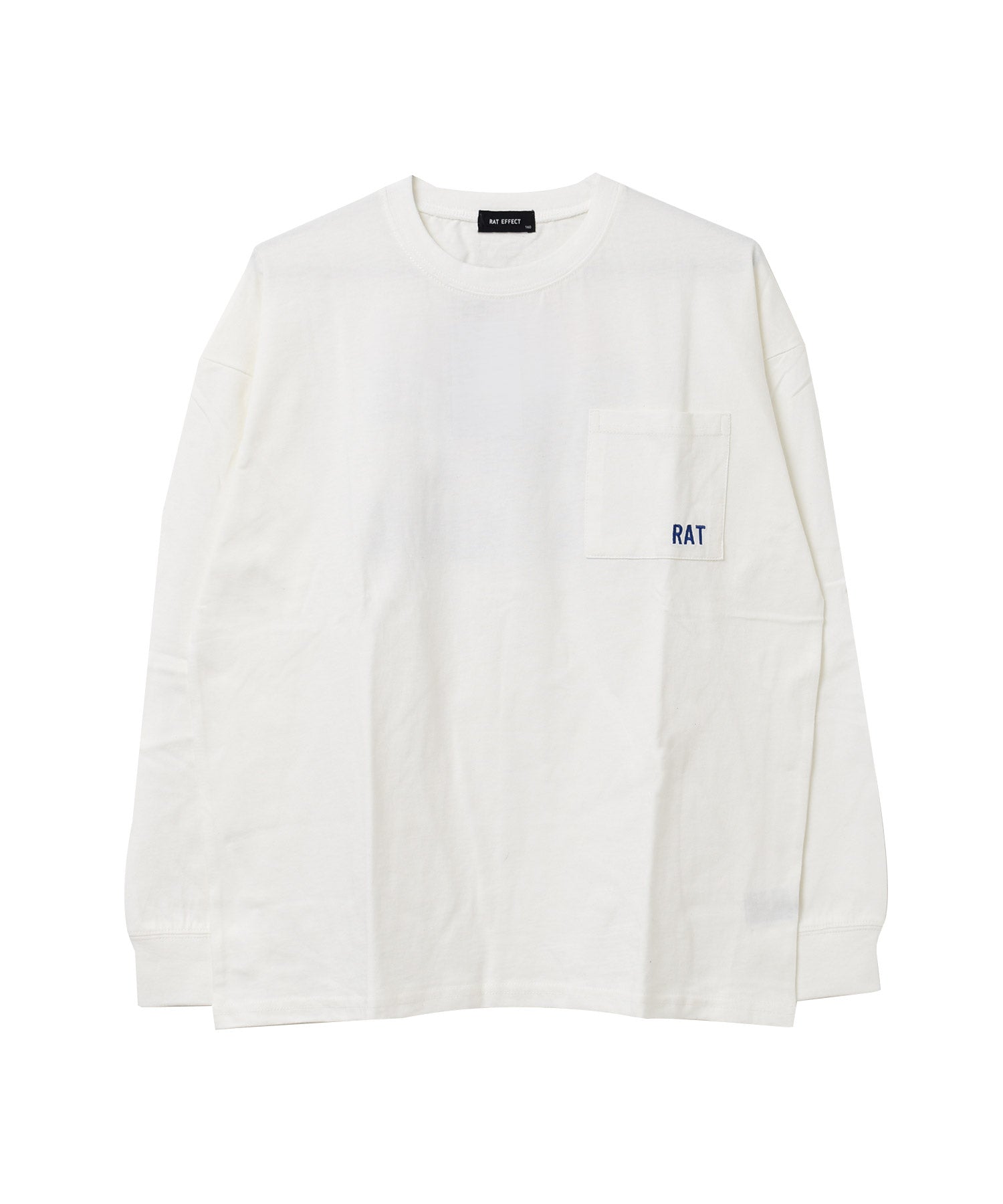 ラット エフェクト RAT EFFECT ポケット付バックプリント袖リブロングTシャツ （オフホワイト） オフホワイト