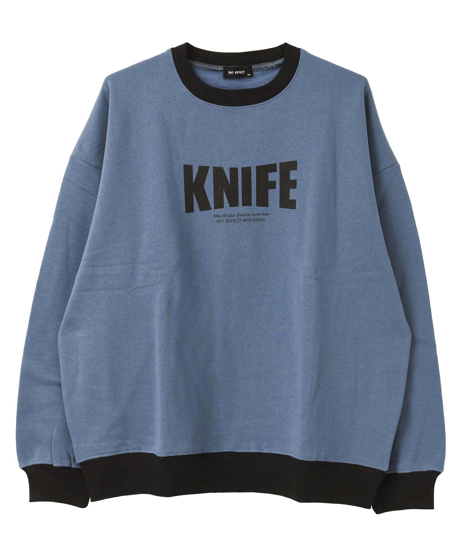 ラット エフェクト RAT EFFECT 裏起毛フロントロゴプリントトレーナー