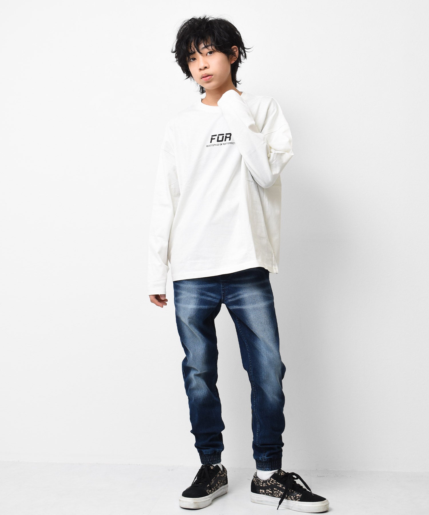 ラット エフェクト RAT EFFECT FORバックプリントロングTシャツ （ライトブルー） ライトブルー