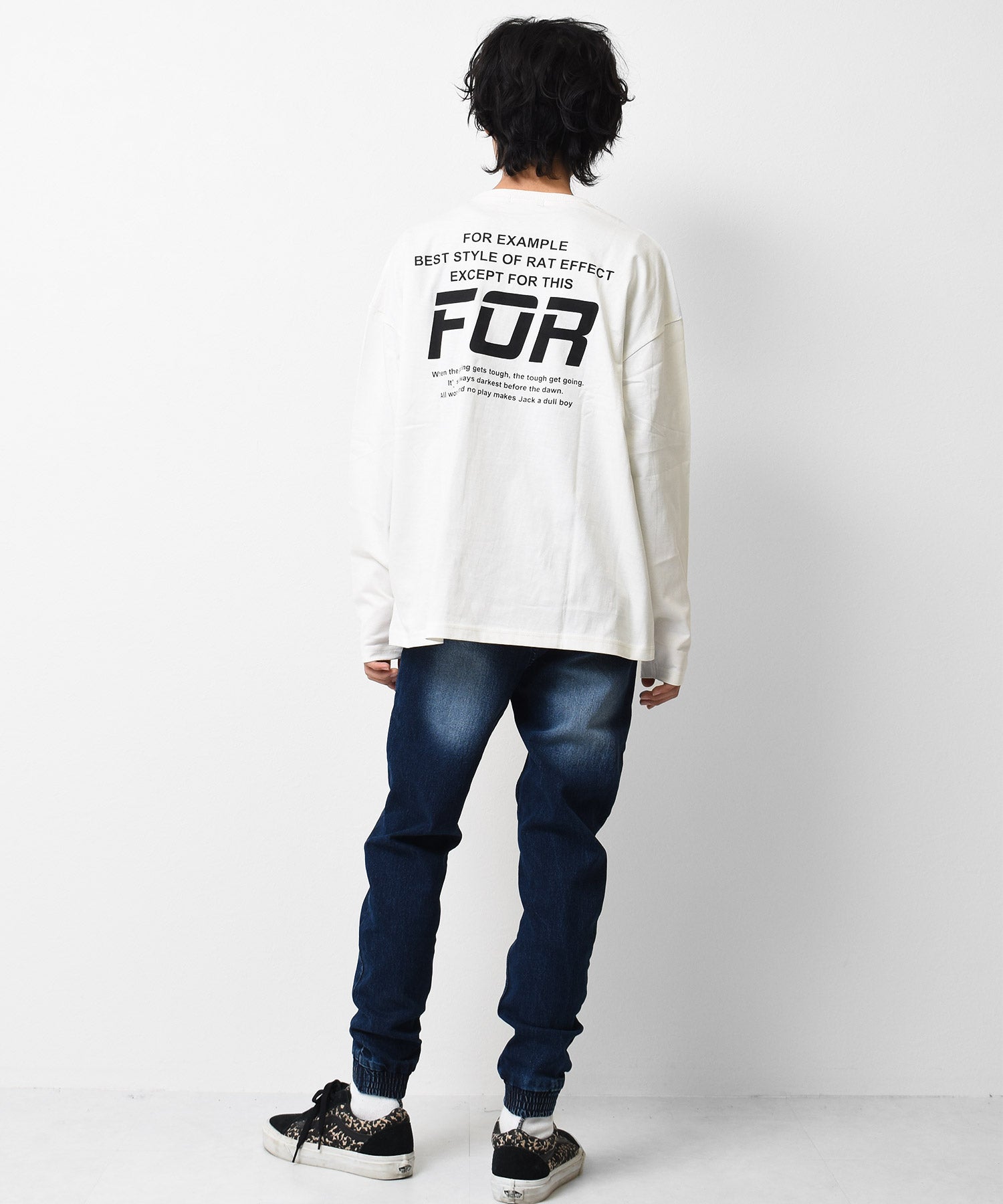 ラット エフェクト RAT EFFECT FORバックプリントロングTシャツ （ライトブルー） ライトブルー