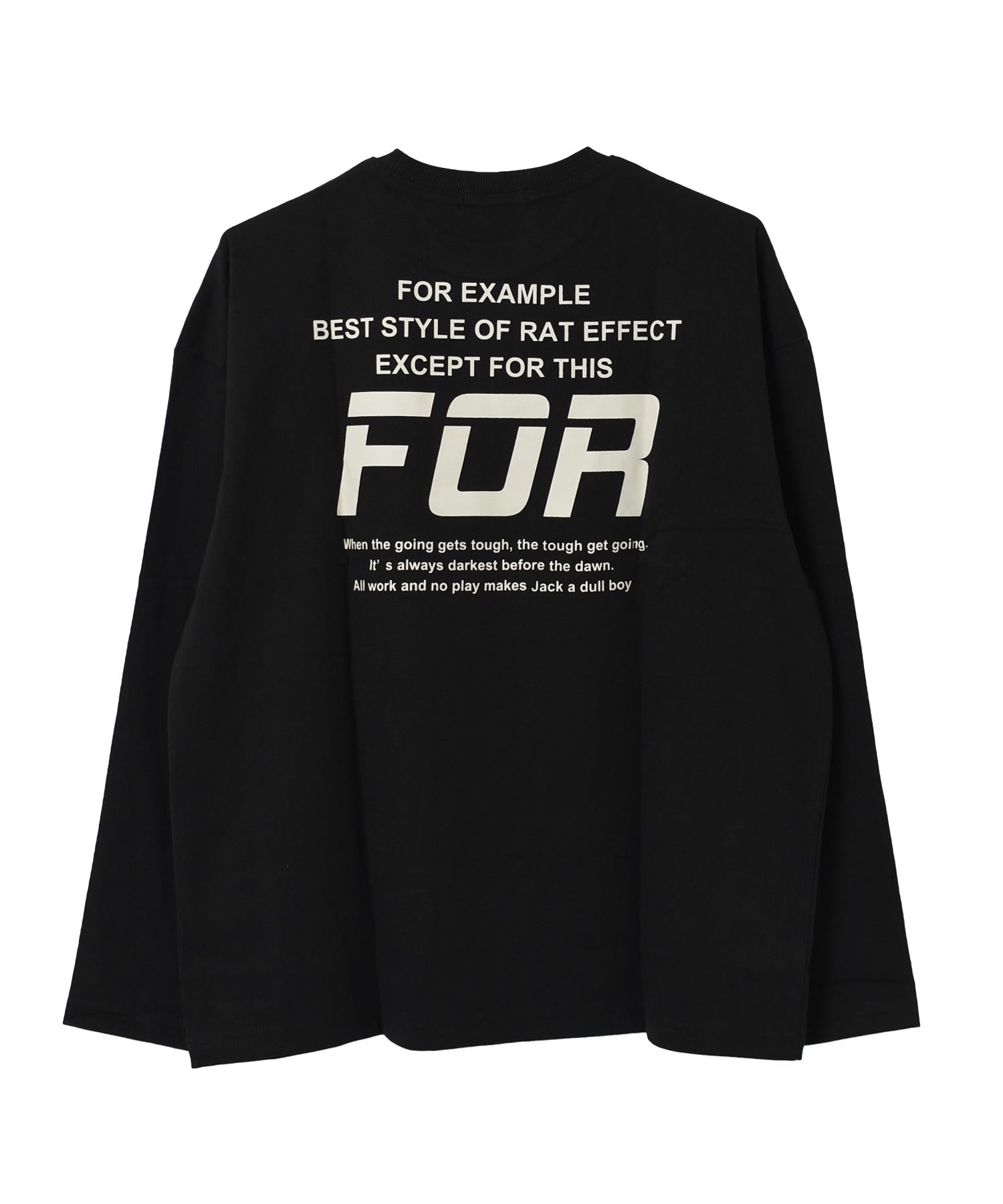 ラット エフェクト RAT EFFECT FORバックプリントロングTシャツ （ライトブルー） ライトブルー