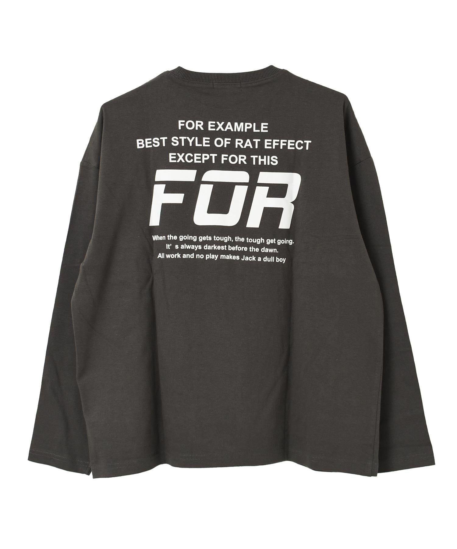 ラット エフェクト RAT EFFECT FORバックプリントロングTシャツ （ライトブルー） ライトブルー