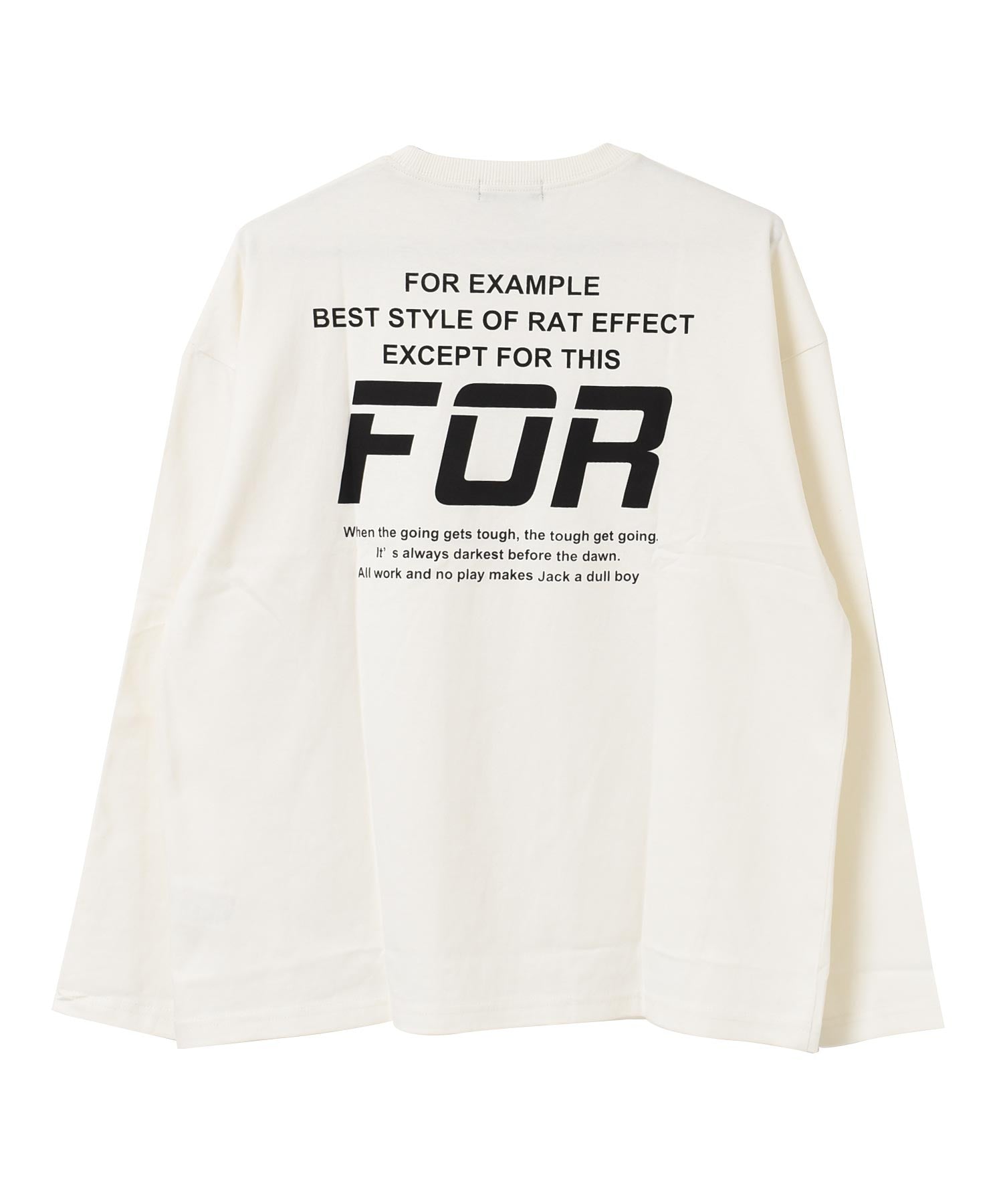 ラット エフェクト RAT EFFECT FORバックプリントロングTシャツ （ライトブルー） ライトブルー
