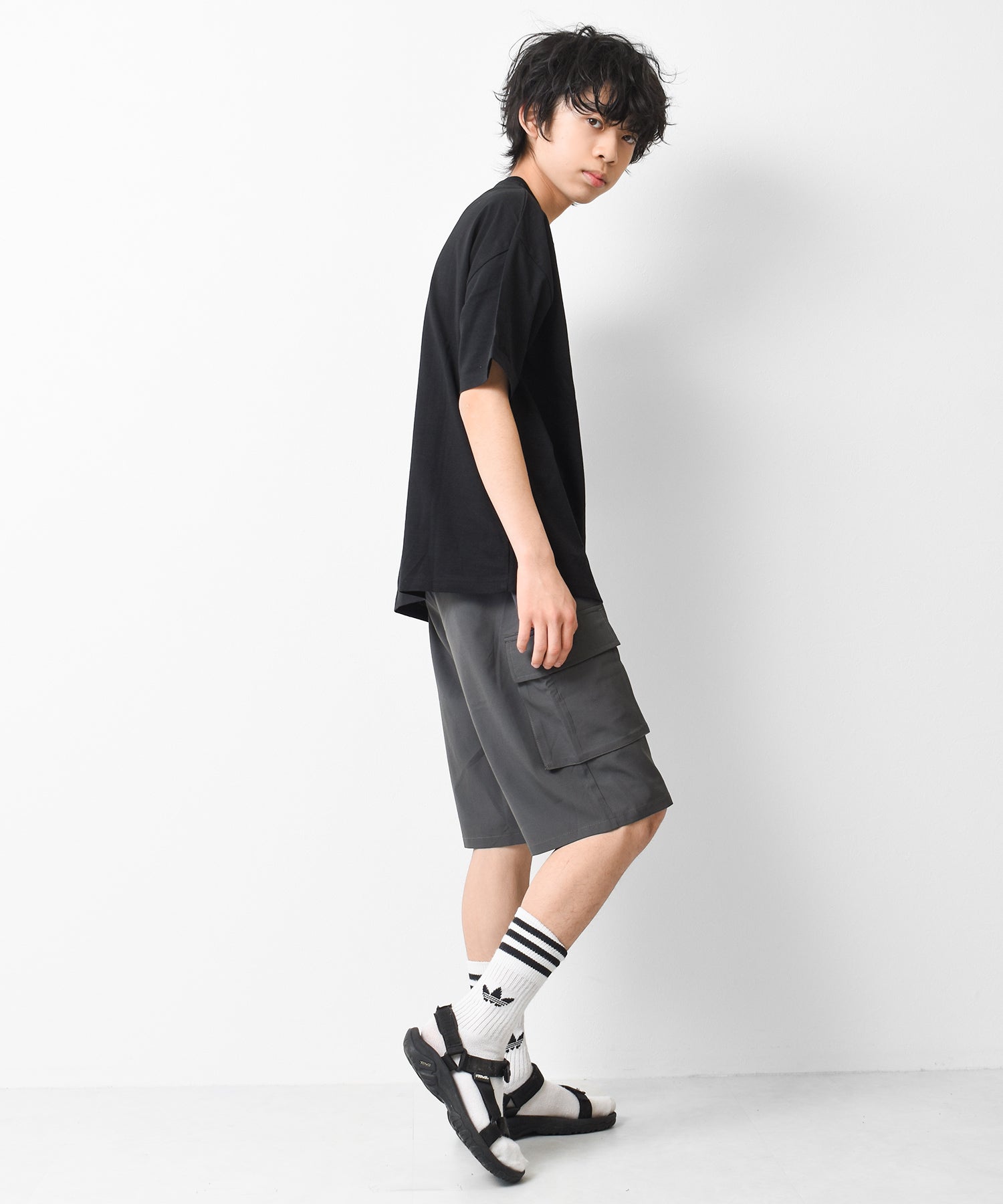 ラット エフェクト RAT EFFECT ドライポリエステルカーゴハーフパンツ