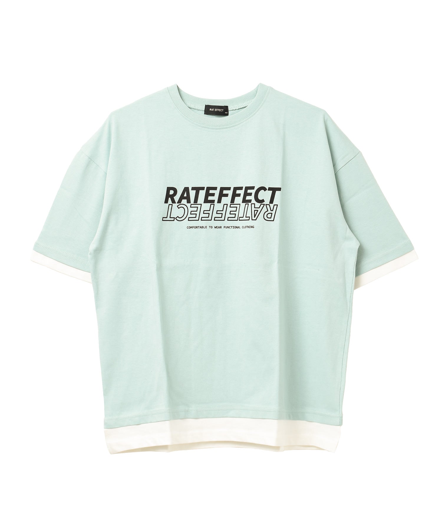 ラット エフェクト RAT EFFECT レイヤード風プリントTシャツ