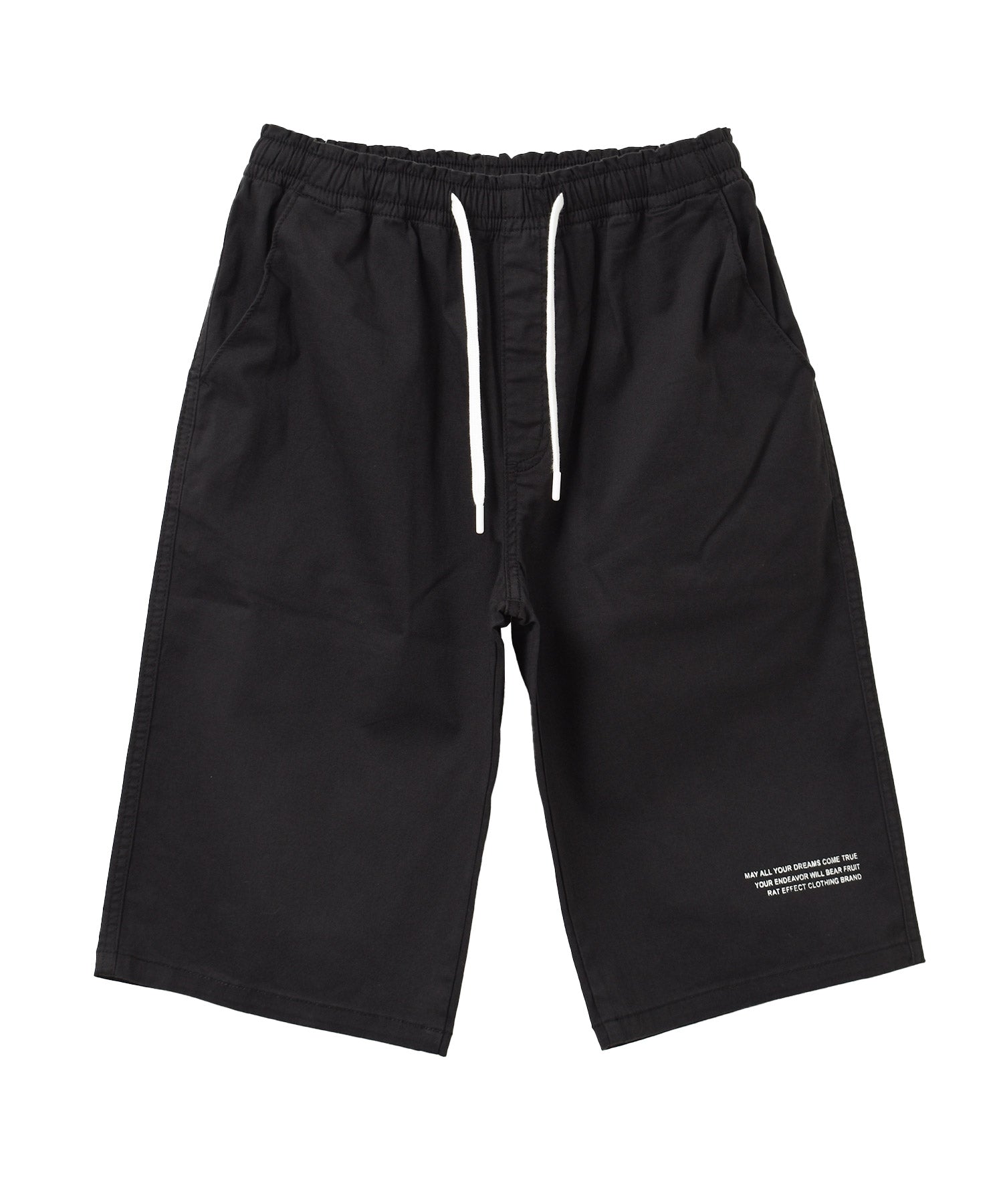 ラット エフェクト RAT EFFECT ロゴプリントワイドハーフパンツ