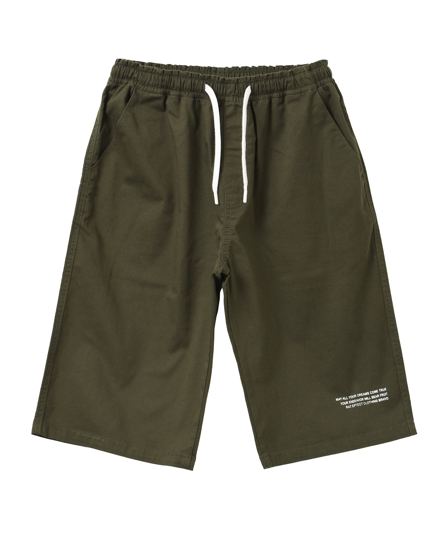 ラット エフェクト RAT EFFECT ロゴプリントワイドハーフパンツ