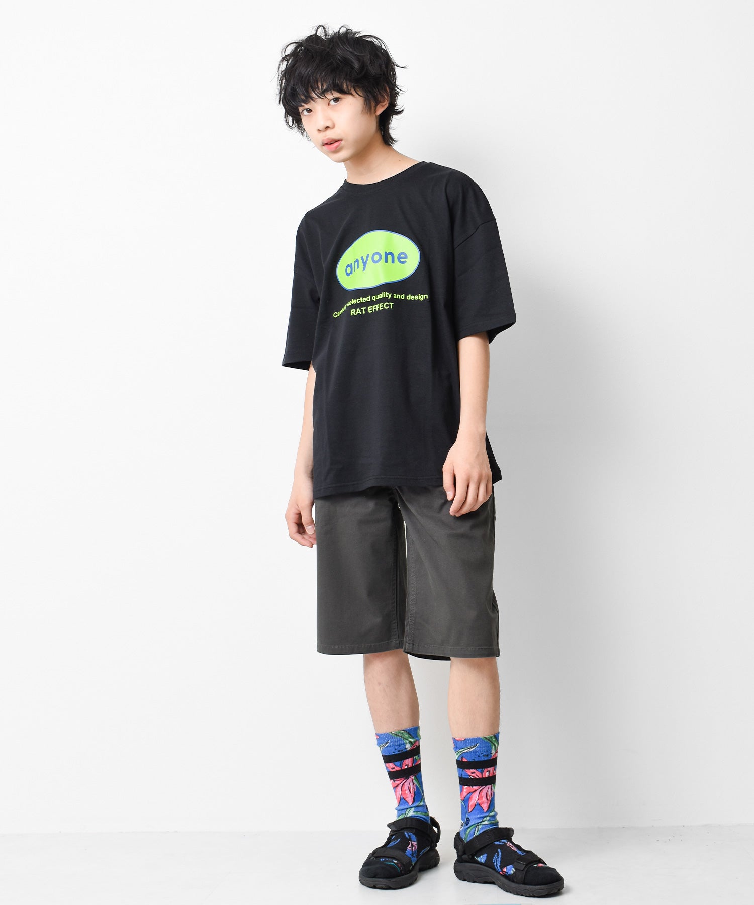 ラット エフェクト RAT EFFECT タックワイドハーフパンツ