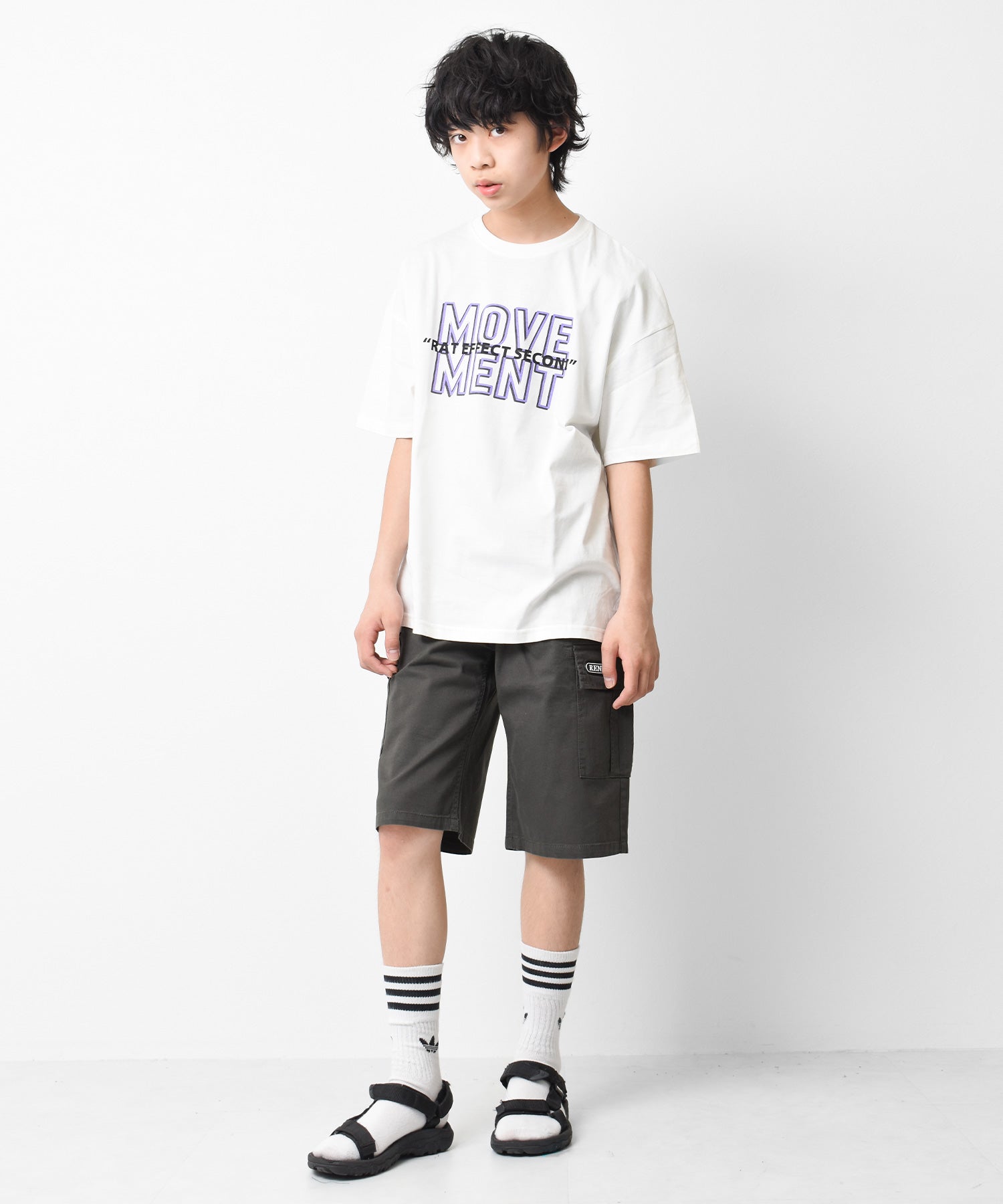 ラット エフェクト RAT EFFECT ワイドカーゴハーフパンツ