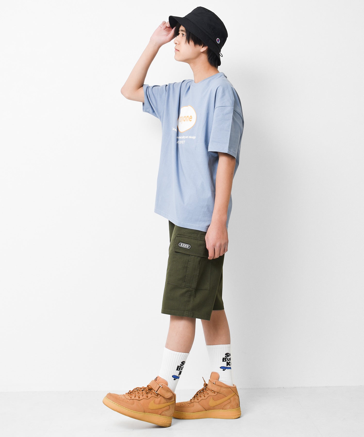 ラット エフェクト RAT EFFECT ワイドカーゴハーフパンツ