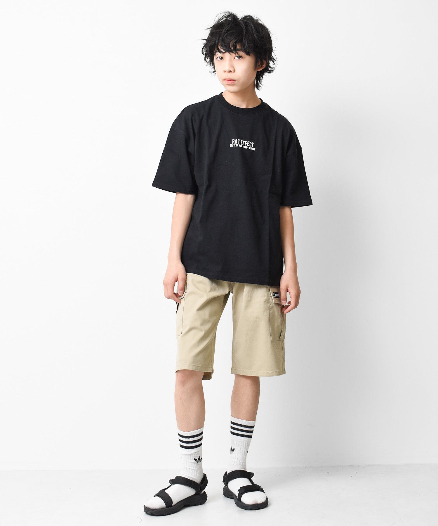 ラット エフェクト RAT EFFECT ワイドカーゴハーフパンツ