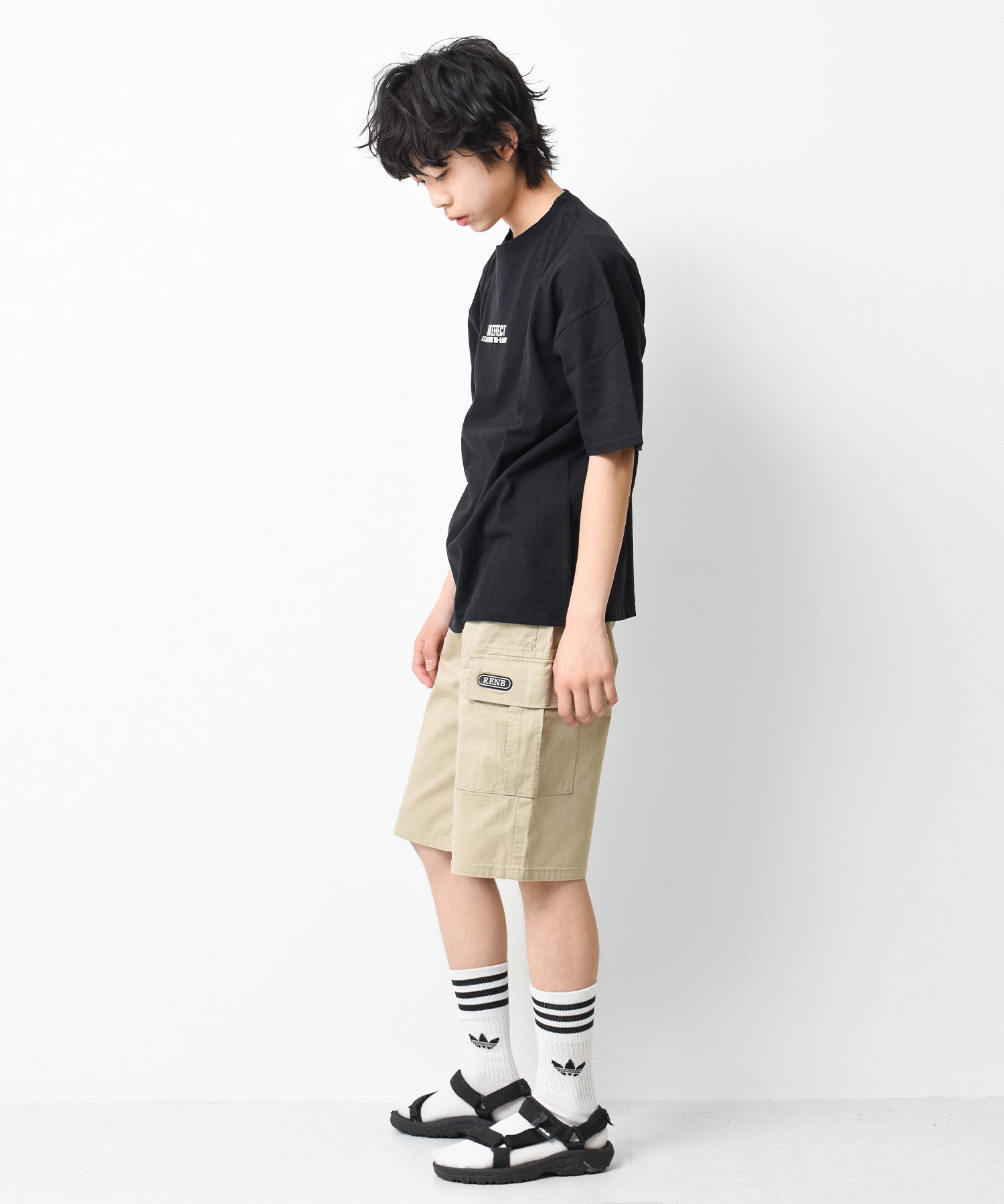 ラット エフェクト RAT EFFECT ワイドカーゴハーフパンツ