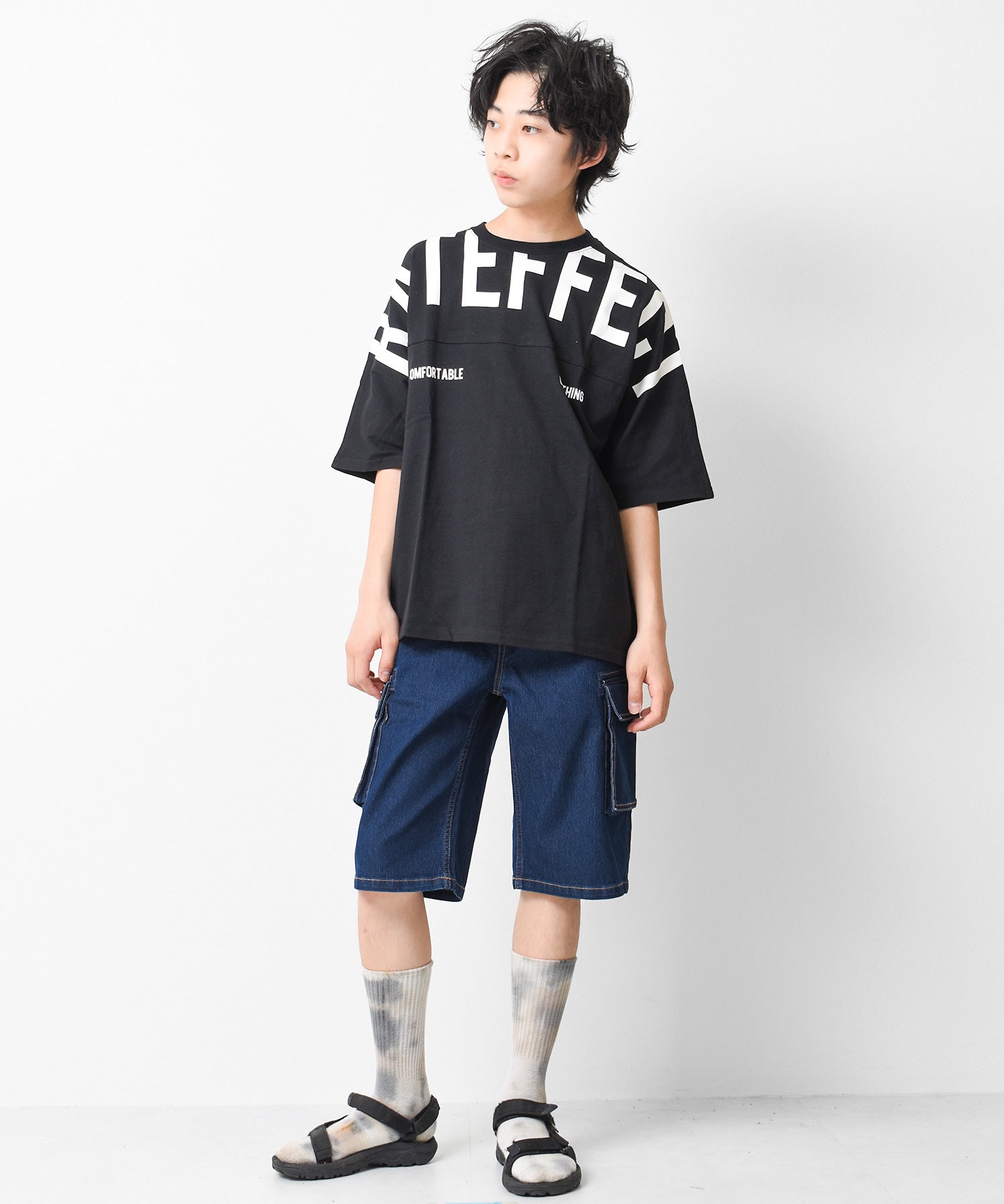 ラット エフェクト RAT EFFECT デニムカーゴハーフパンツ