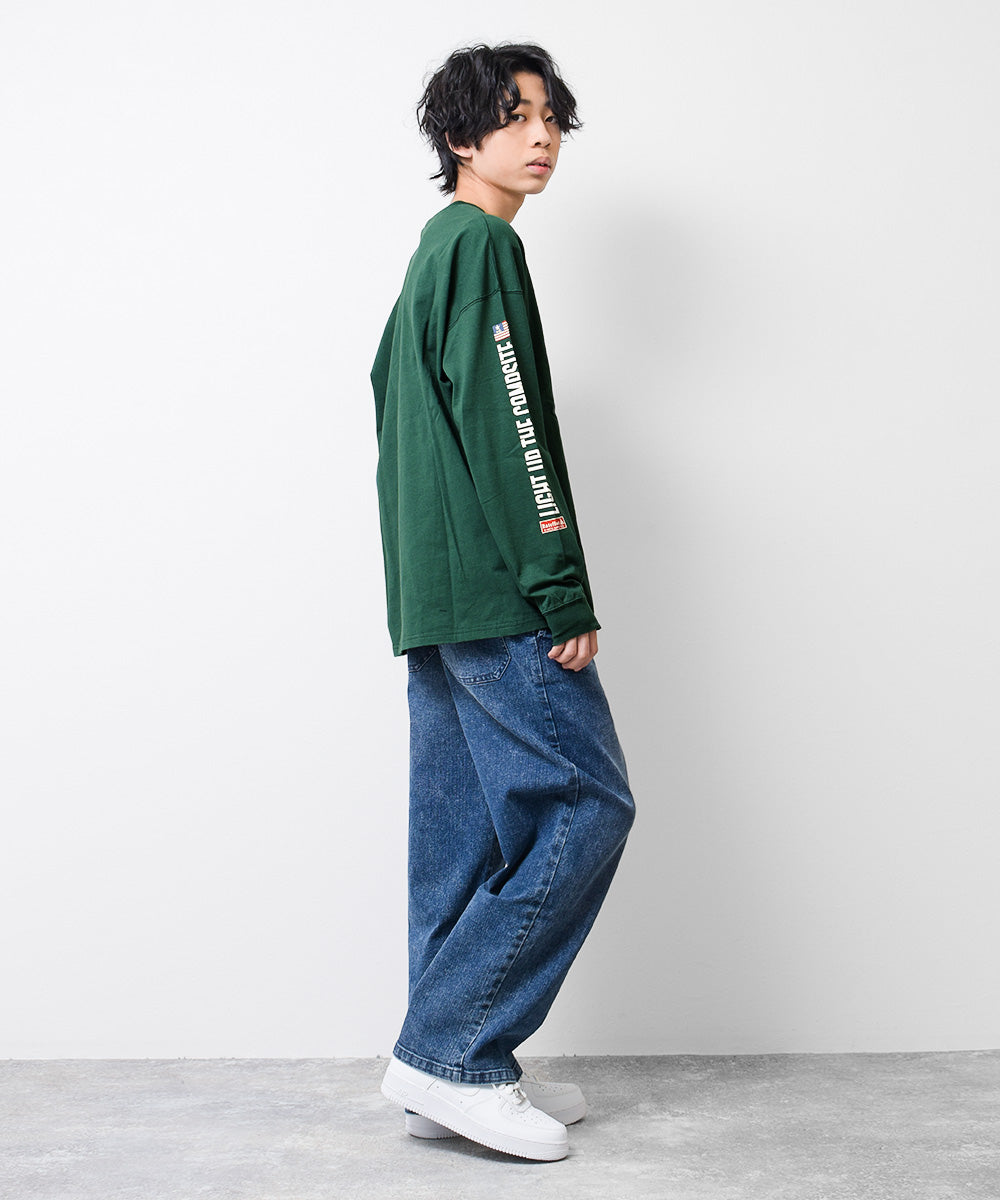 ラット エフェクト RAT EFFECT RATOUTDOORLIFEロングTシャツ