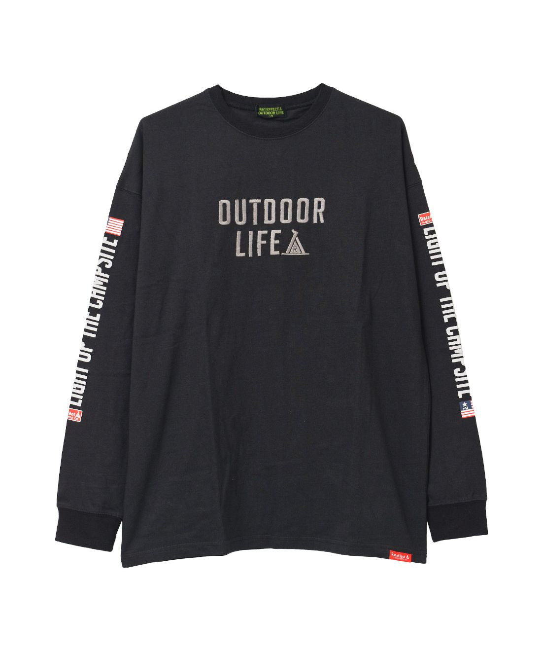 ラット エフェクト RAT EFFECT RATOUTDOORLIFEロングTシャツ