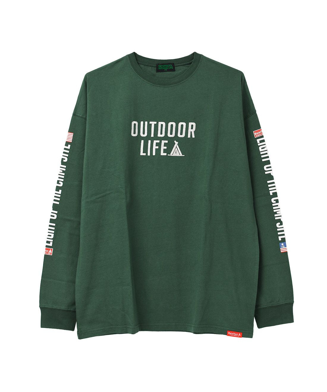 ラット エフェクト RAT EFFECT RATOUTDOORLIFEロングTシャツ