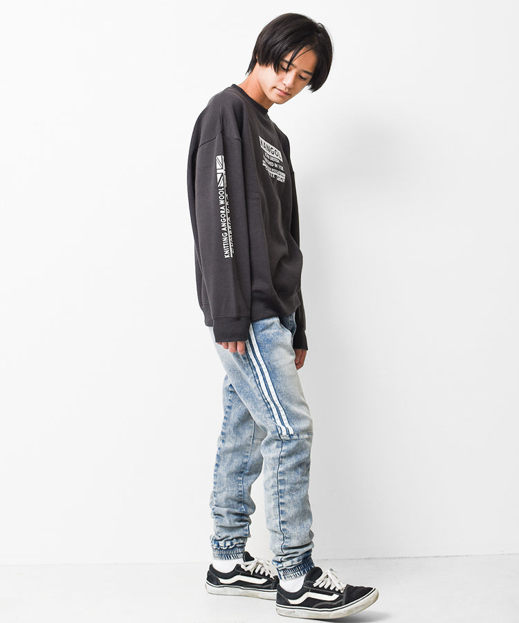 ラット エフェクト RAT EFFECT KANGOL別注裏起毛袖ロゴトレーナー