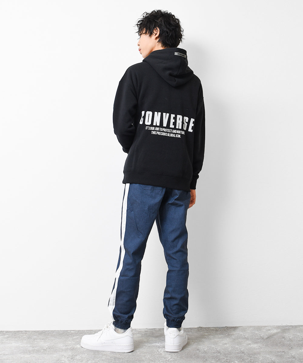 ラット エフェクト RAT EFFECT CONVERSE 別注裏起毛バックプリントフーディー
