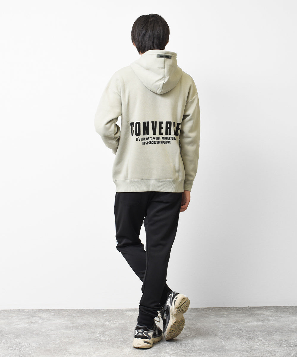 ラット エフェクト RAT EFFECT CONVERSE 別注裏起毛バックプリントフーディー