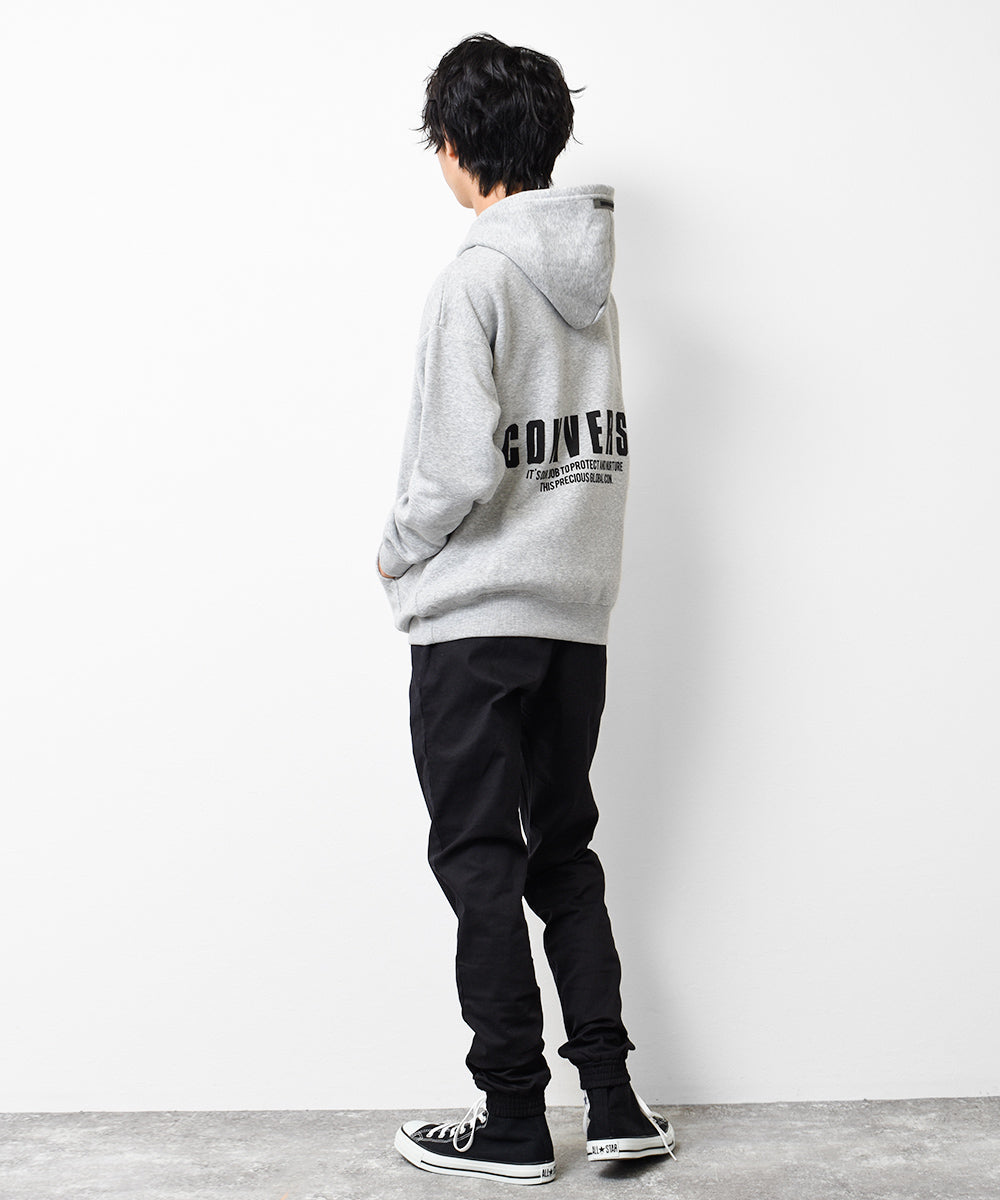 ラット エフェクト RAT EFFECT CONVERSE 別注裏起毛バックプリントフーディー