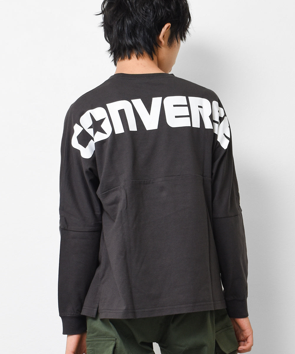 ラット エフェクト RAT EFFECT CONVERSE別注バックプリントロングTシャツ （チャコール） チャコール