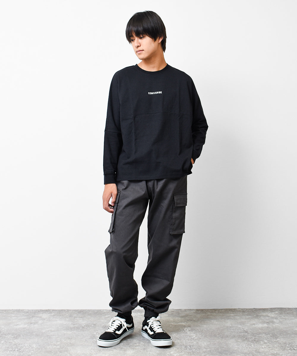 ラット エフェクト RAT EFFECT CONVERSE別注バックプリントロングTシャツ （チャコール） チャコール