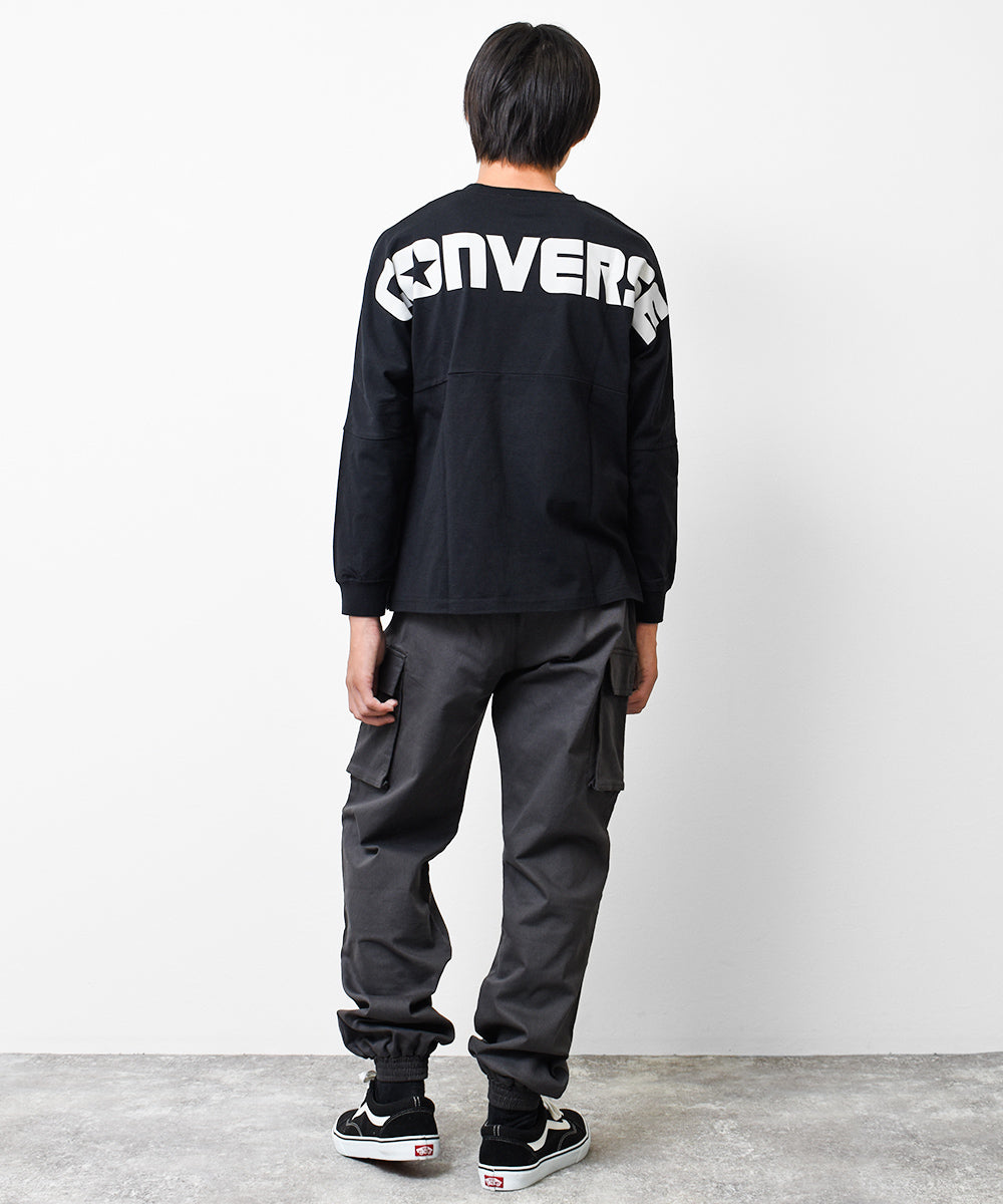 ラット エフェクト RAT EFFECT CONVERSE別注バックプリントロングTシャツ （チャコール） チャコール