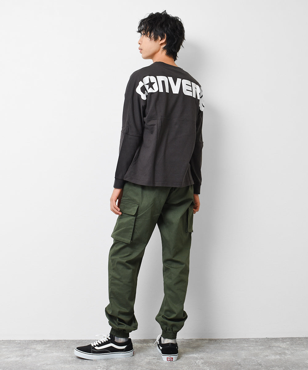 ラット エフェクト RAT EFFECT CONVERSE別注バックプリントロングTシャツ （チャコール） チャコール
