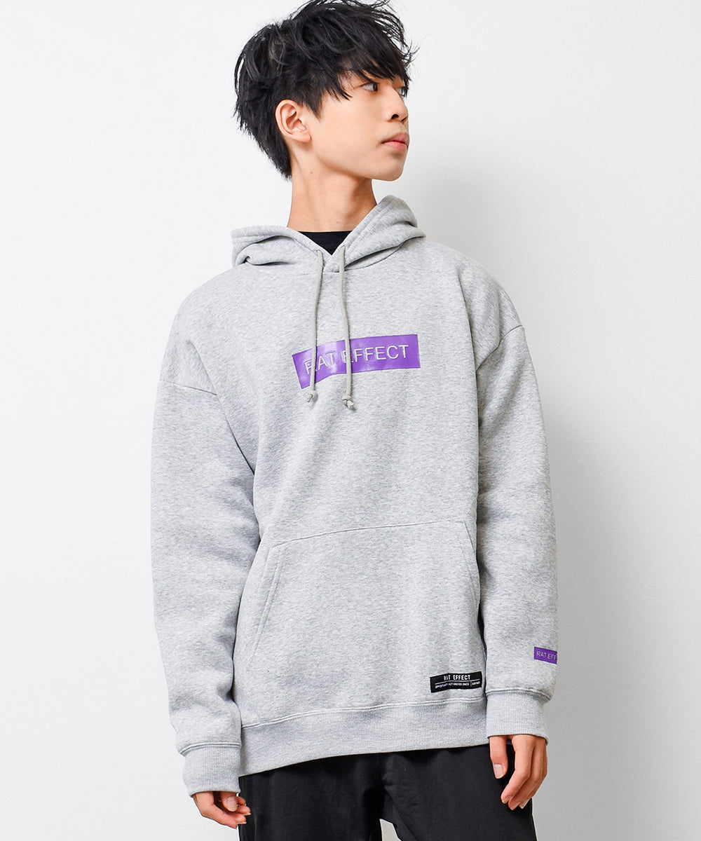ラット エフェクト RAT EFFECT 裏起毛高周波ワッペンフーディー （杢グレー） 杢グレー