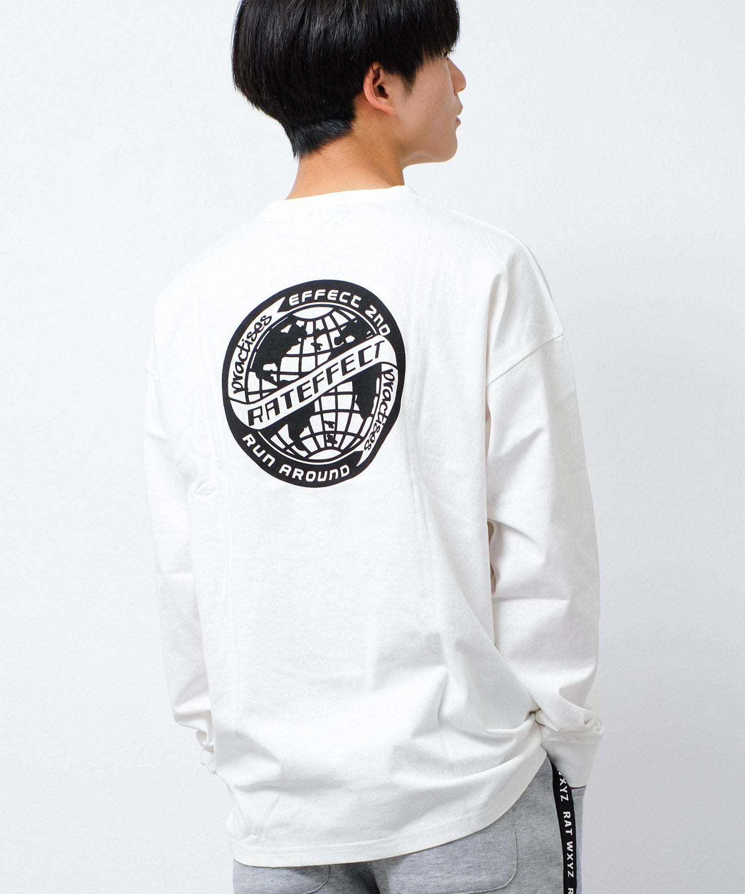 ラット エフェクト RAT EFFECT EFFECT 2ND ロングTシャツ,オフホワイト