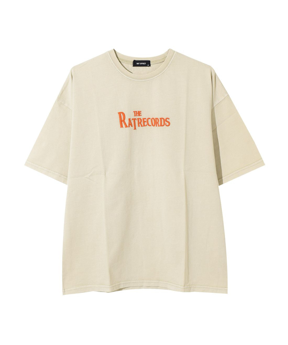ラット エフェクト RAT EFFECT RATRECORDSピグメントビッグTシャツ （チャコール） チャコール