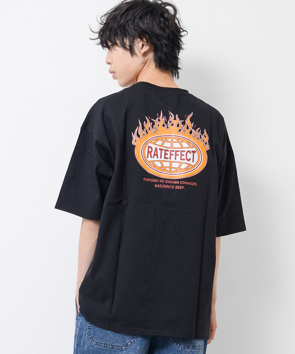 ラット エフェクト RAT EFFECT RATFIREビッグTシャツ （ブラック） ブラック