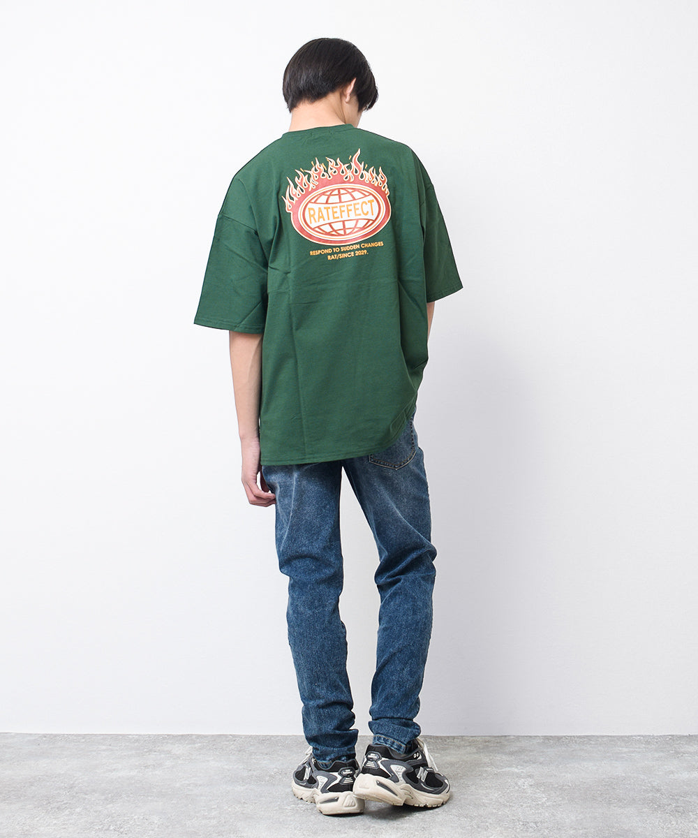 ラット エフェクト RAT EFFECT RATFIREビッグTシャツ （ブラック） ブラック